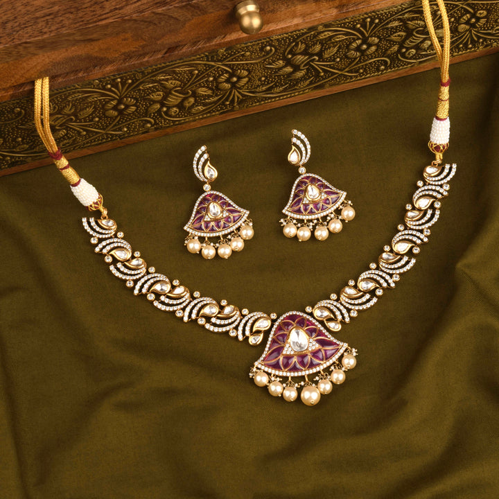 Jhanvi Polki Necklace Set