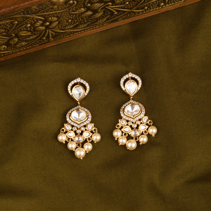 Malvika Polki and Pearl Necklace Set