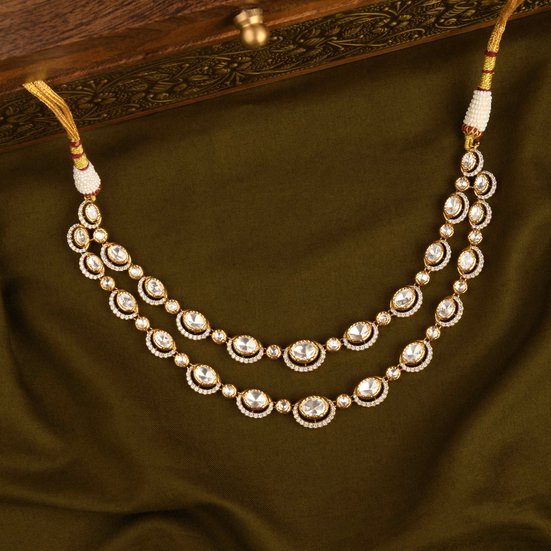 Asma Polki Necklace Set