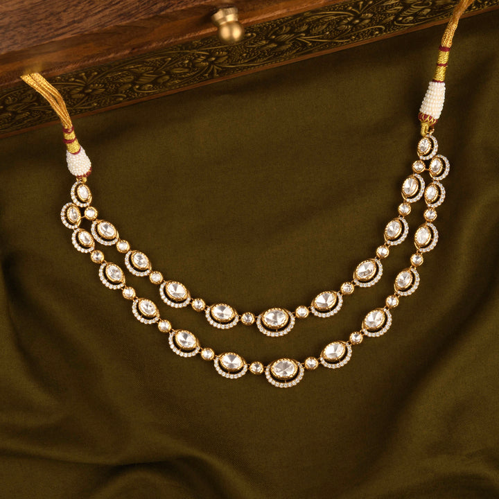 Asma Polki Necklace Set