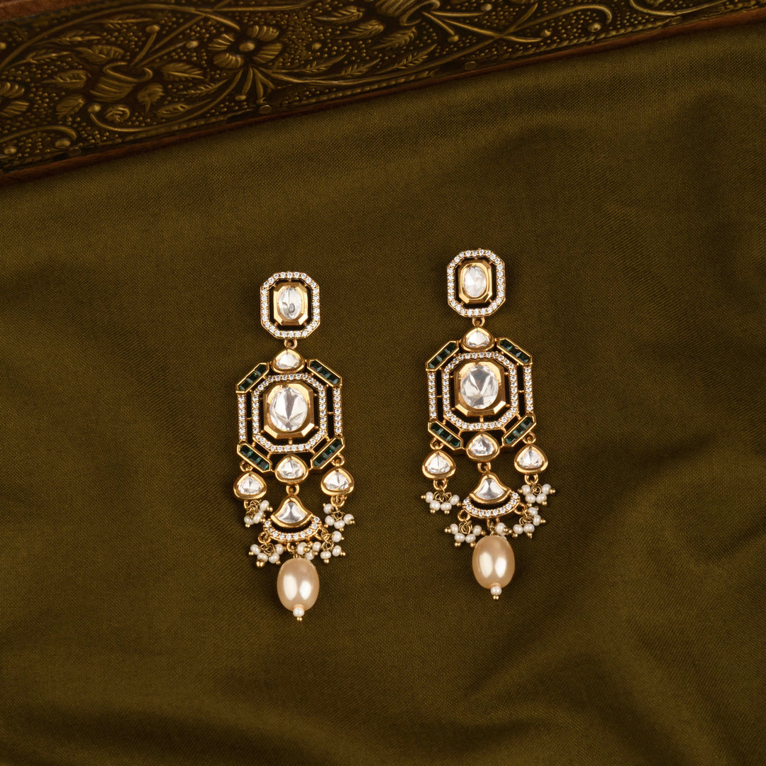 Zainab Polki and Pearl Choker Set