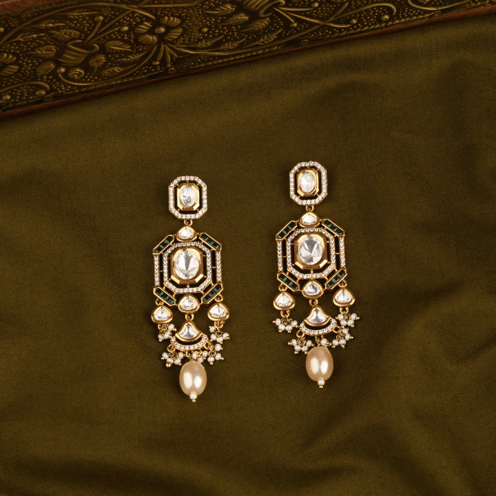 Zainab Polki and Pearl Choker Set