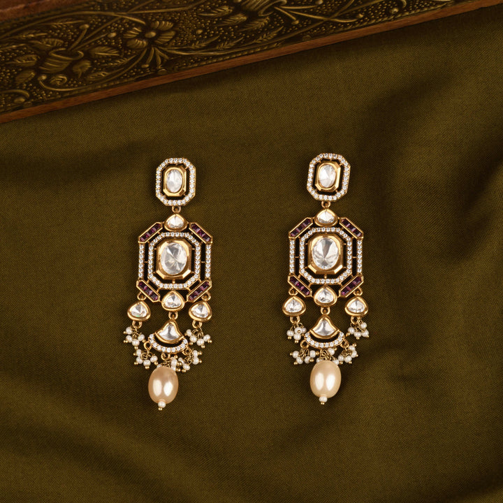 Zainab Polki and Pearl Choker Set