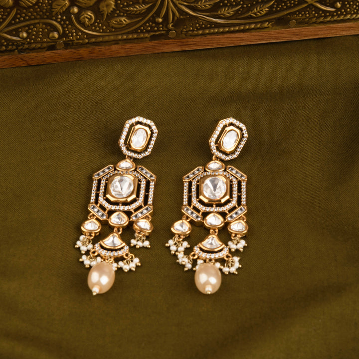Zainab Polki and Pearl Choker Set