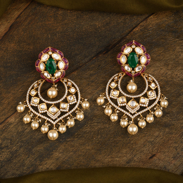 Nargis Polki and Pearl Necklace Set
