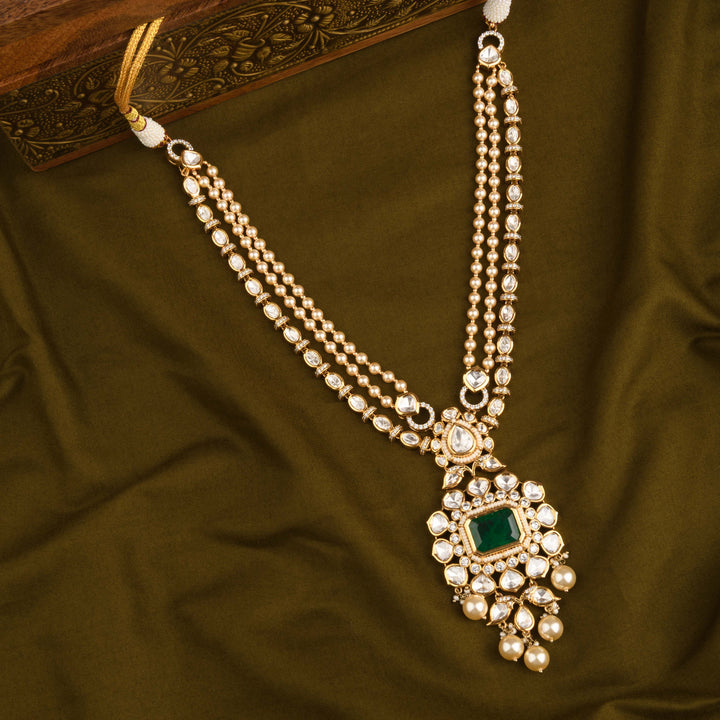 Asiya Polki and Pearl Necklace Set