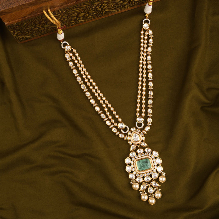 Asiya Polki and Pearl Necklace Set