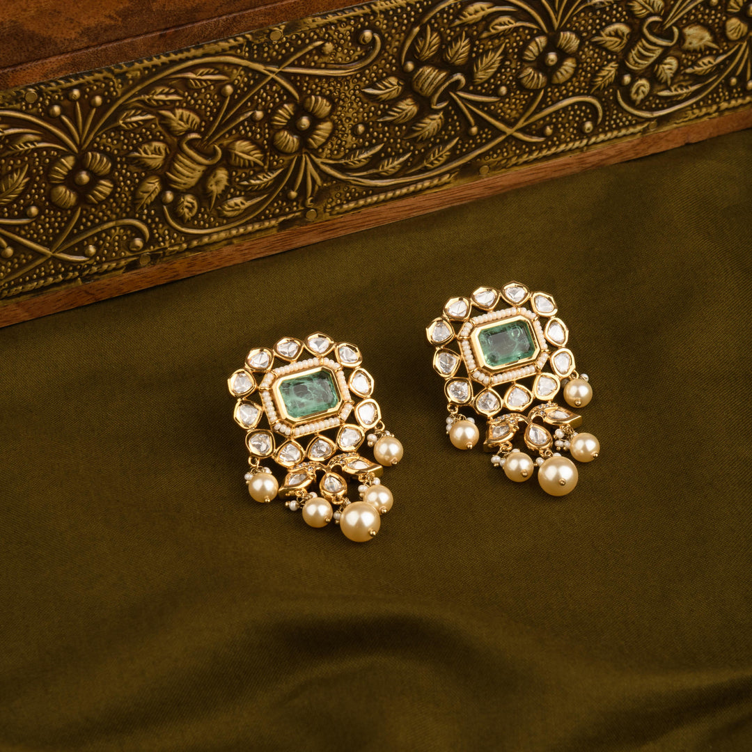 Asiya Polki and Pearl Necklace Set