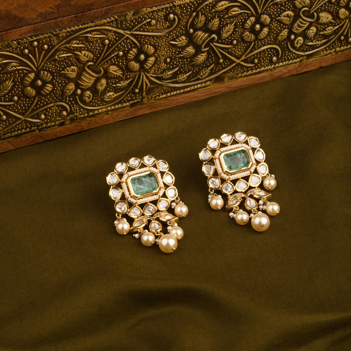 Asiya Polki and Pearl Necklace Set