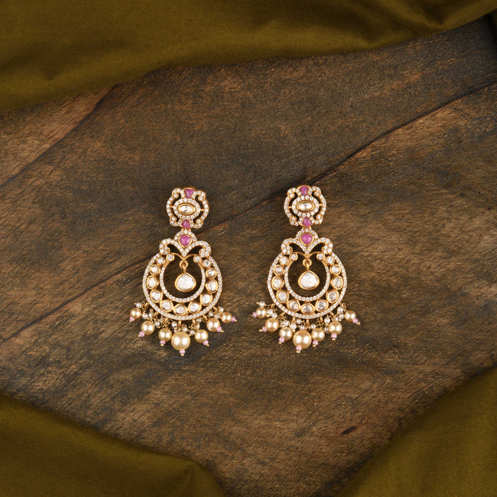 Anjum Polki and Pearl Choker Set