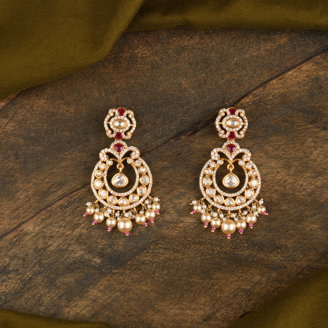 Anjum Polki and Pearl Choker Set