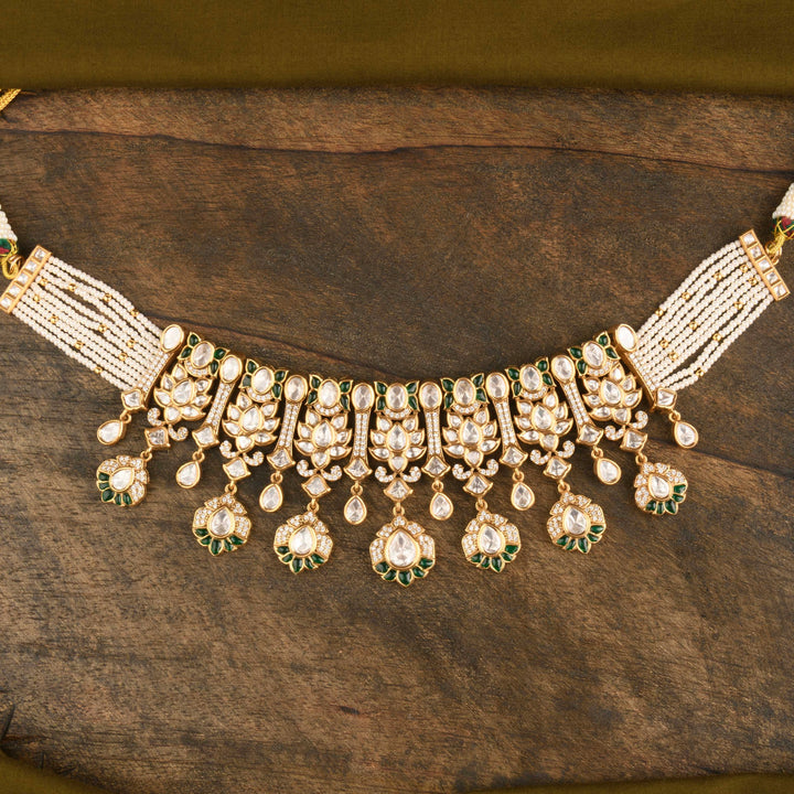 Azra Polki and Pearl Choker Set
