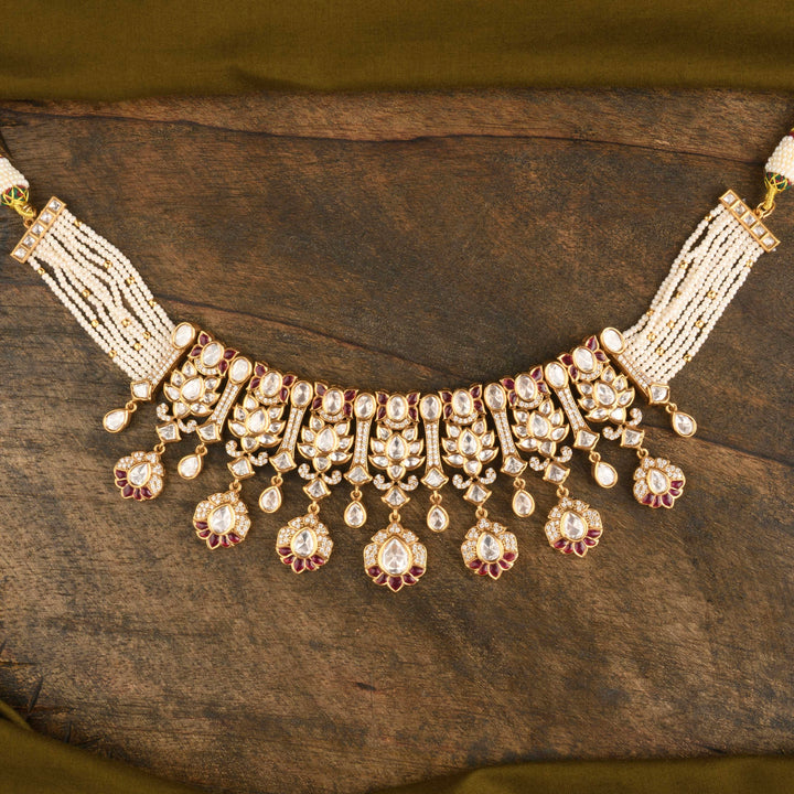Azra Polki and Pearl Choker Set