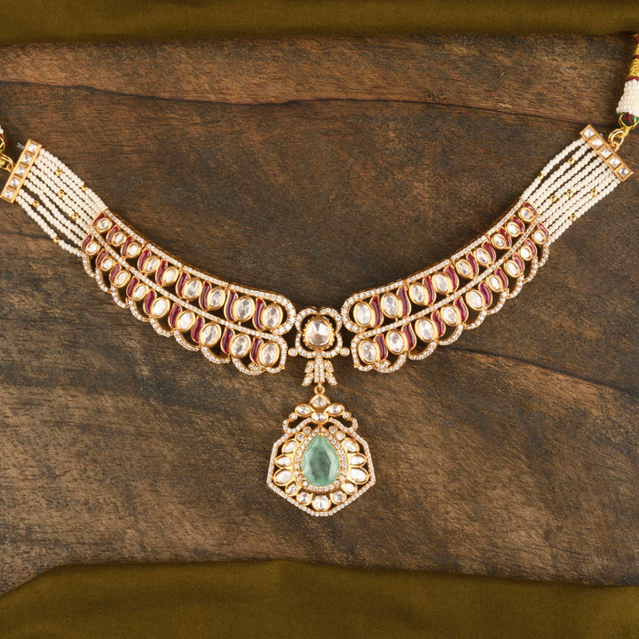 Chhavi Polki and Pearl Choker Set