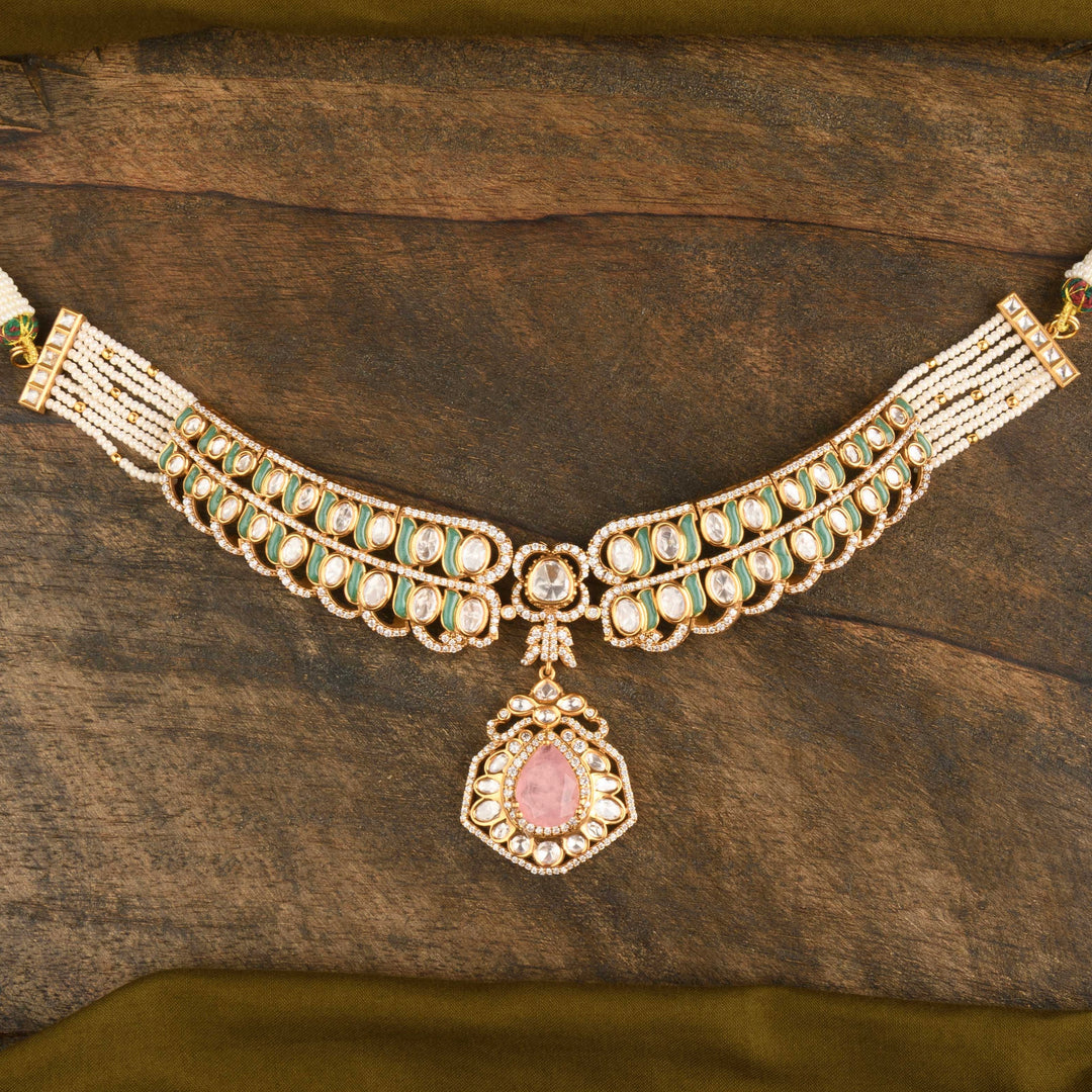 Chhavi Polki and Pearl Choker Set