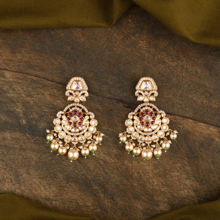 Pranavi Polki and Pearl Necklace Set