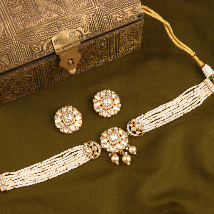 Shreya Polki and Pearl Choker Set