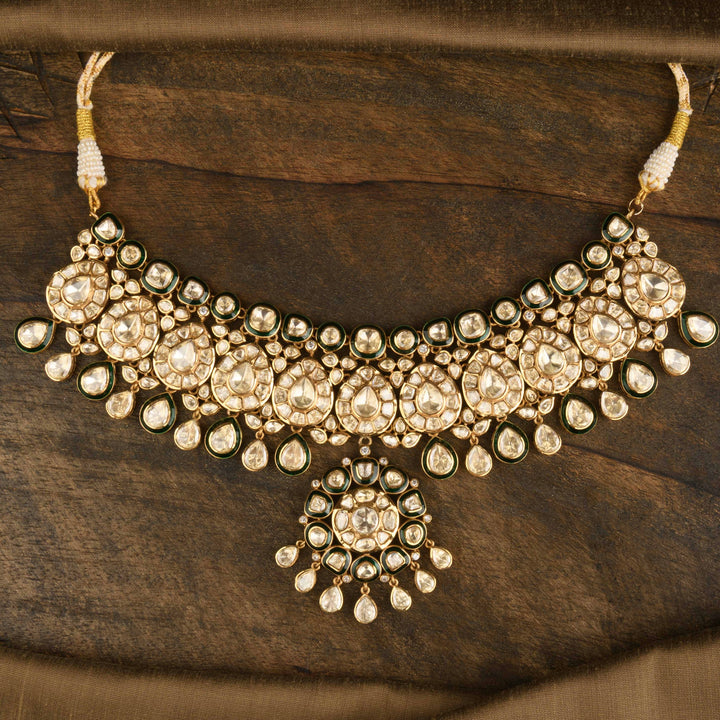 Samina Polki Necklace Set