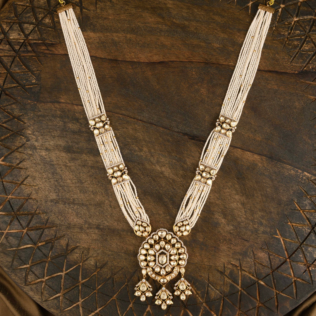 Anushka Polki and Pearl Necklace Set