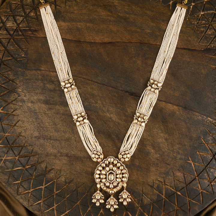 Anushka Polki and Pearl Necklace Set
