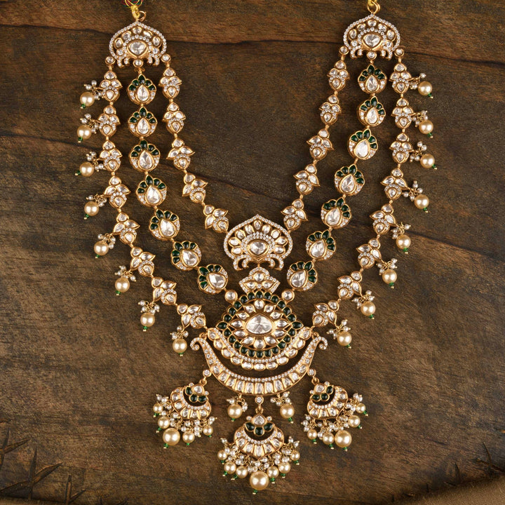 Aliyaan Polki and Pearl Necklace Set