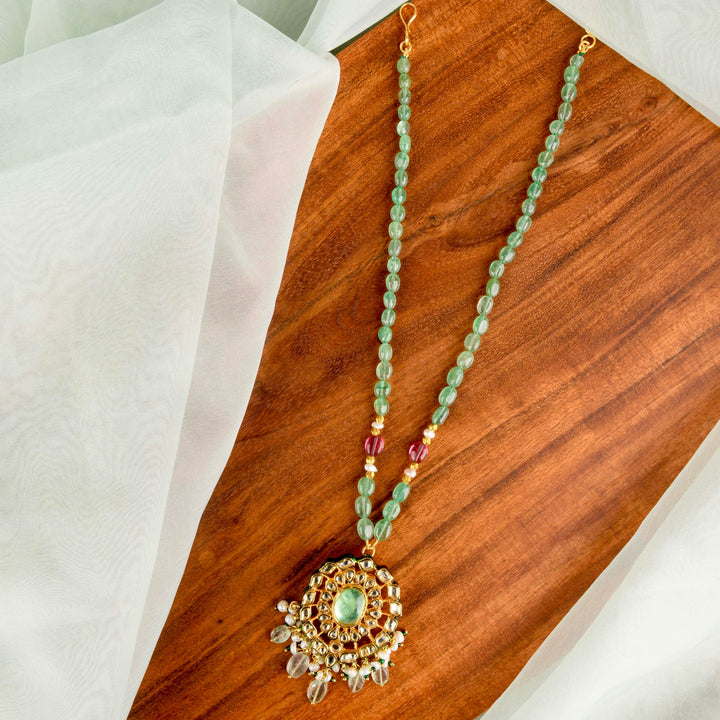 Disha Pearl and Polki Necklace Set