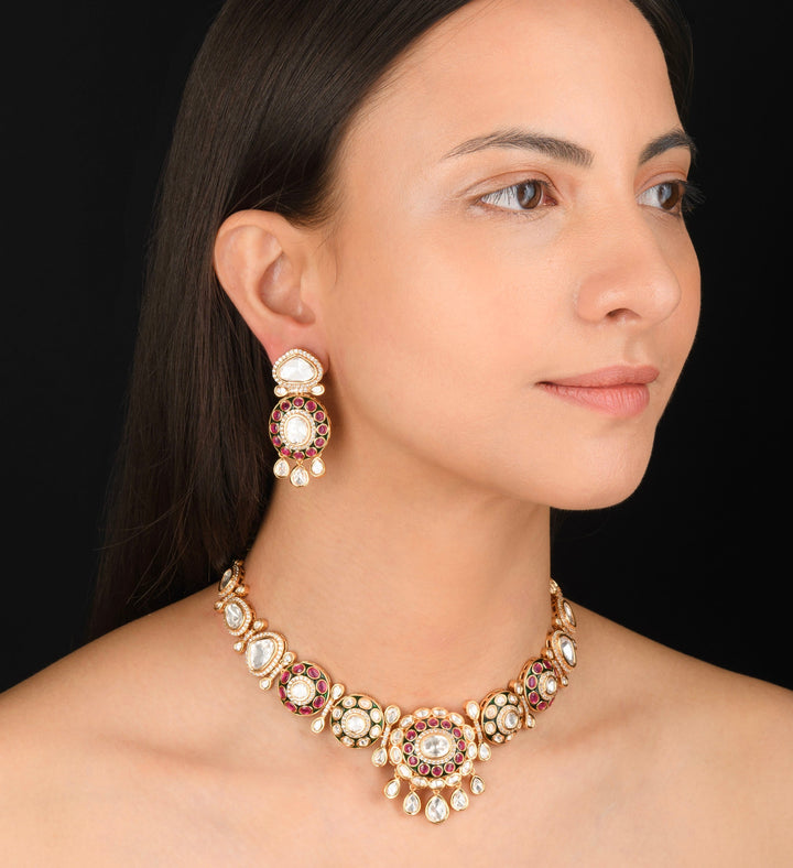 Eshal Polki Necklace Set