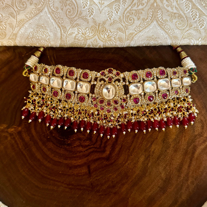 Karuna Polki Choker Set