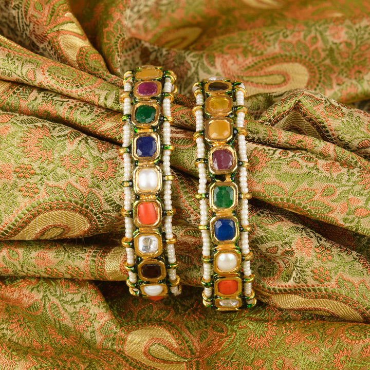 Umang Navratan Bangle Pair