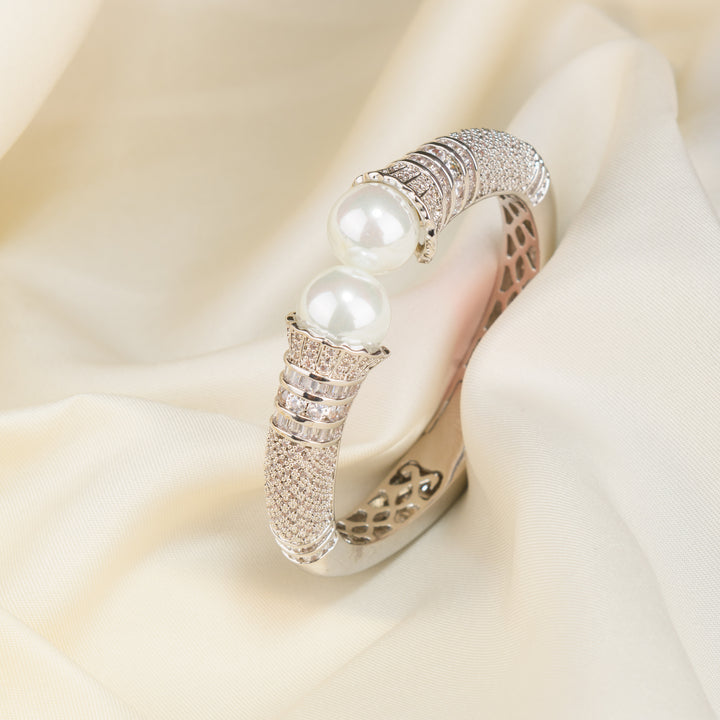 Harlee Diamond and Pearl Bracelet