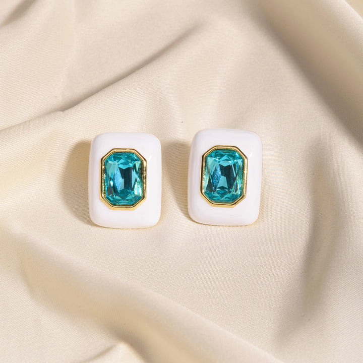 Frosty Enamel Studs