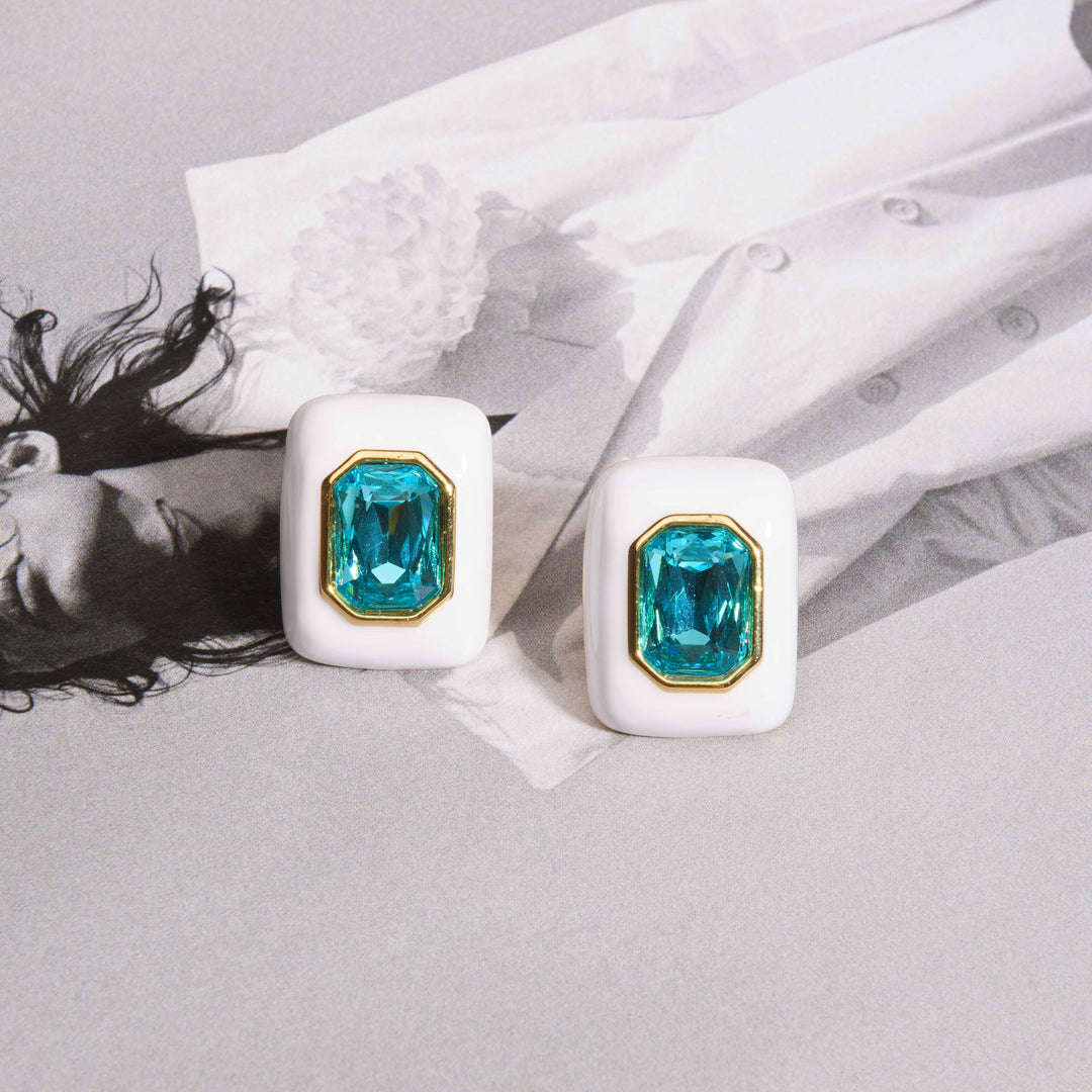 Frosty Enamel Studs