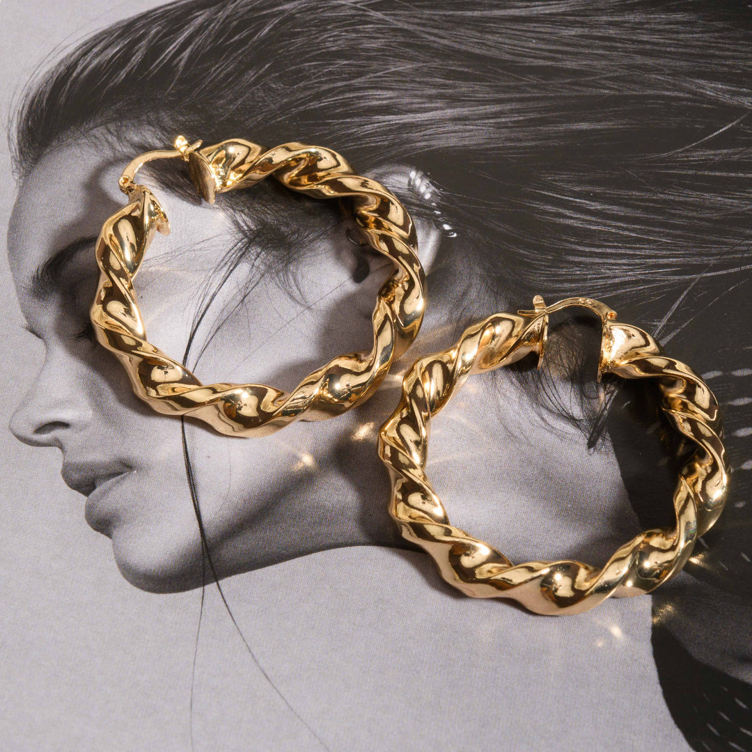 Jasper Twisted Hoops