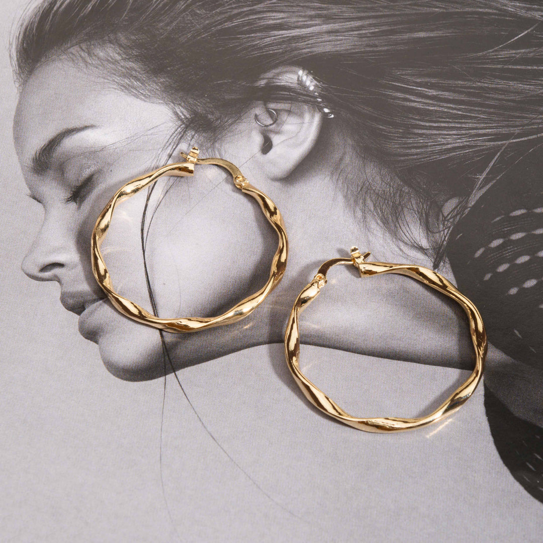 Glow Twisted Hoops