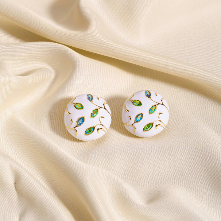 Moon Enamel Studs