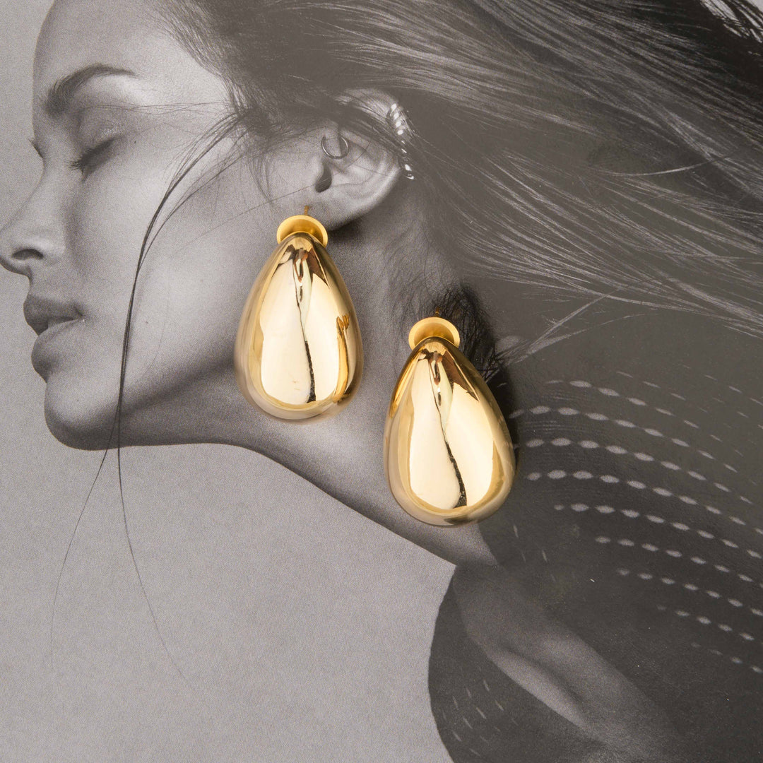 Flash Tear Drop Studs - Big