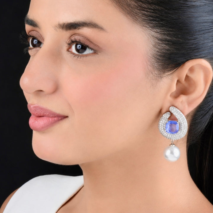 Loreen Diamond and Pearl Studs