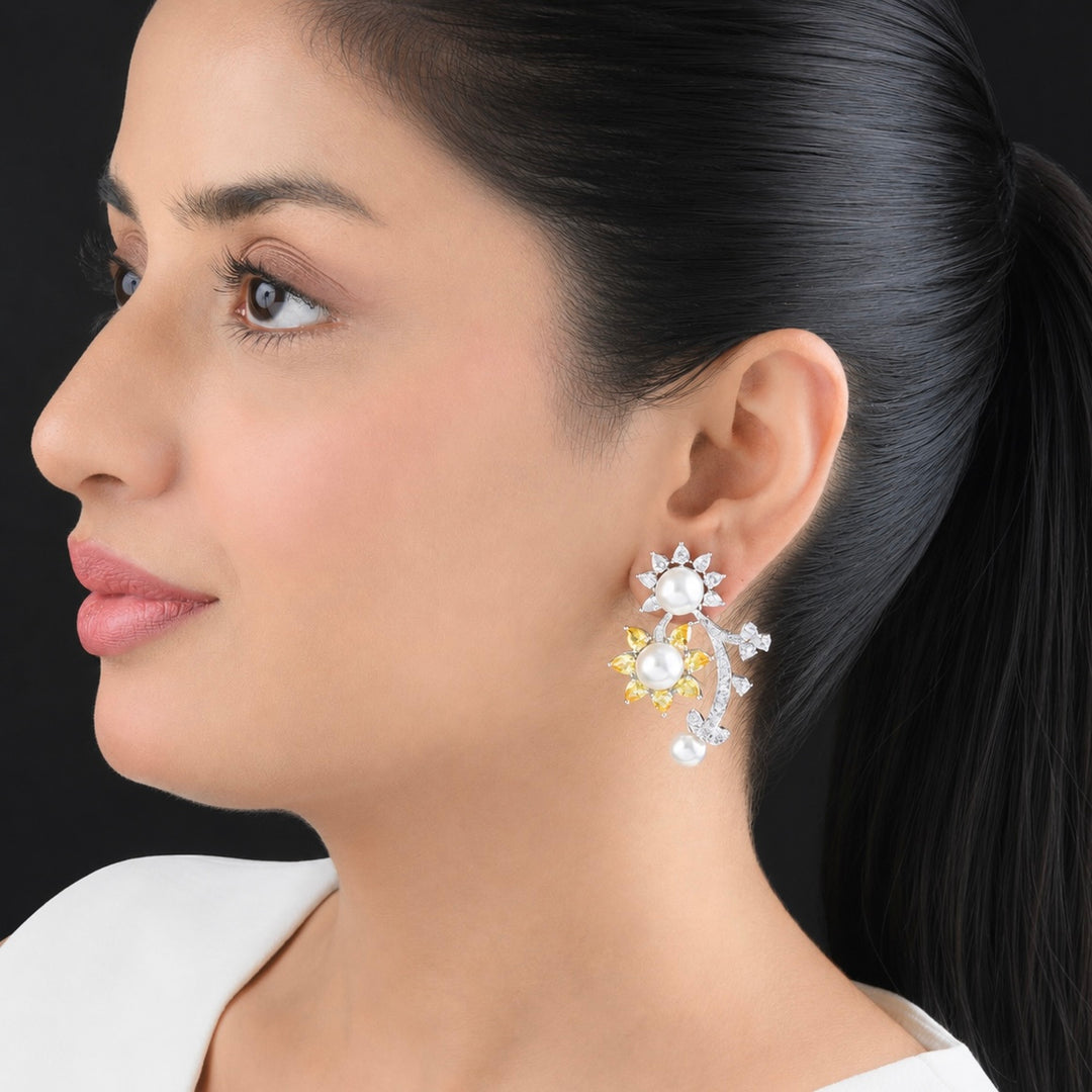 Edan Diamond and Pearl Studs