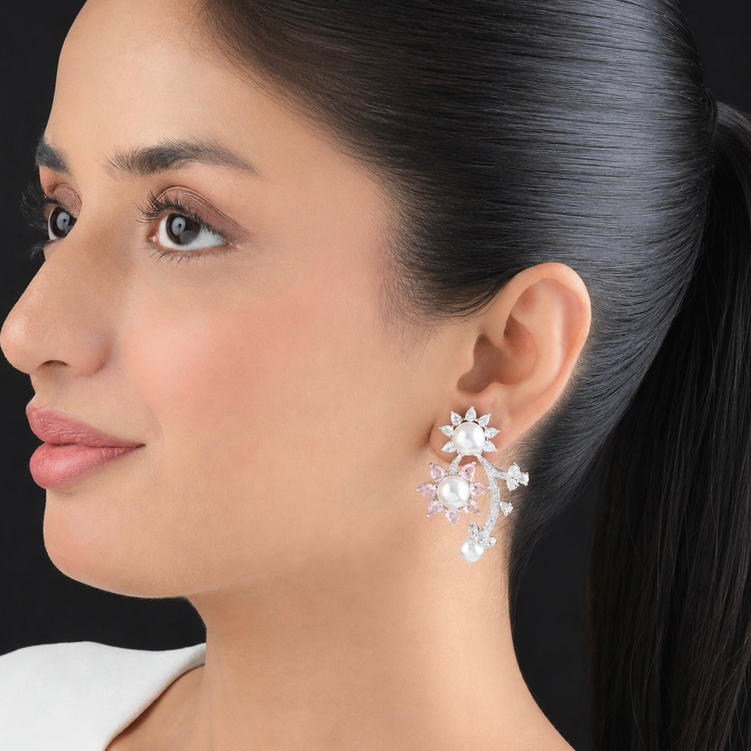 Edan Diamond and Pearl Studs