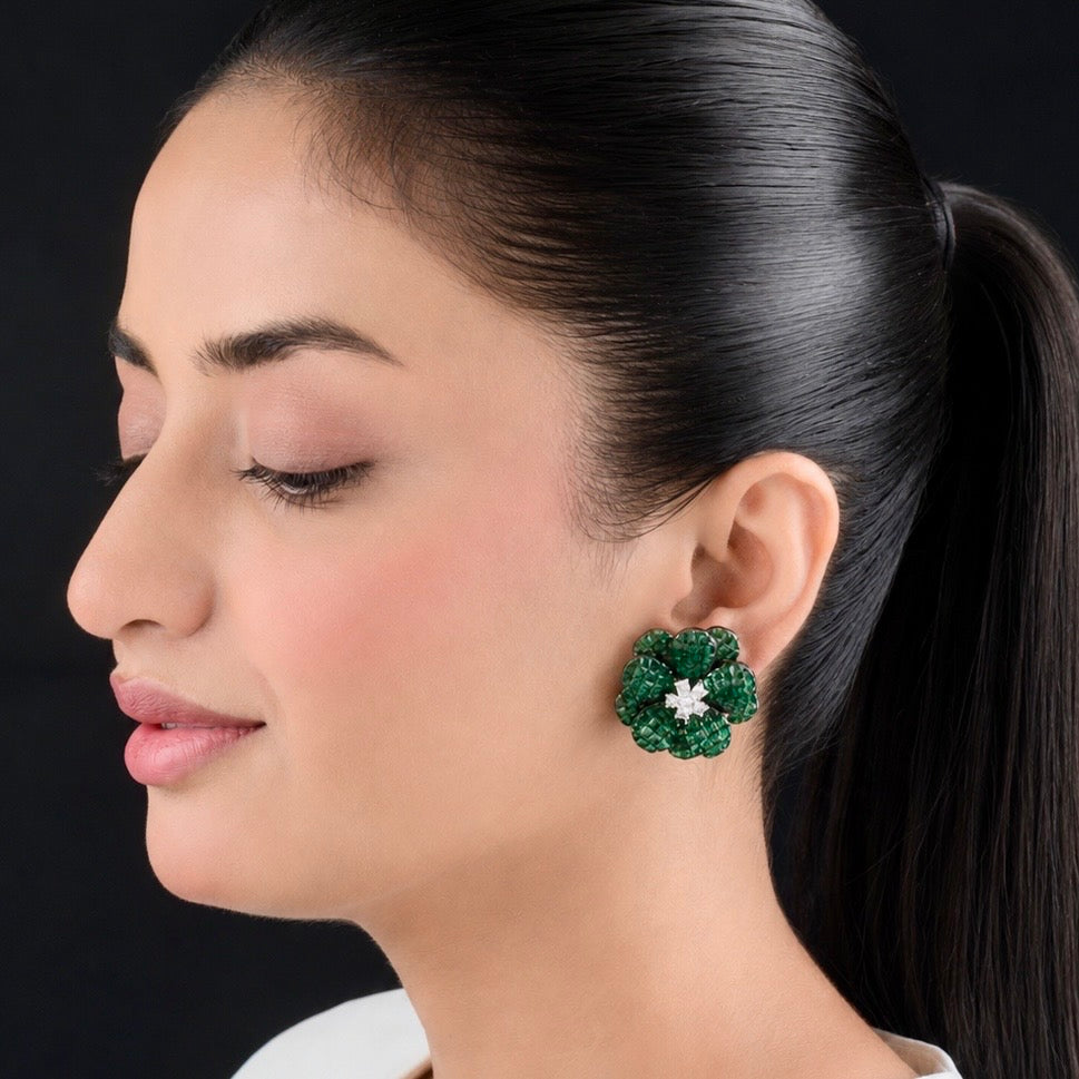 Zoey Flower Studs