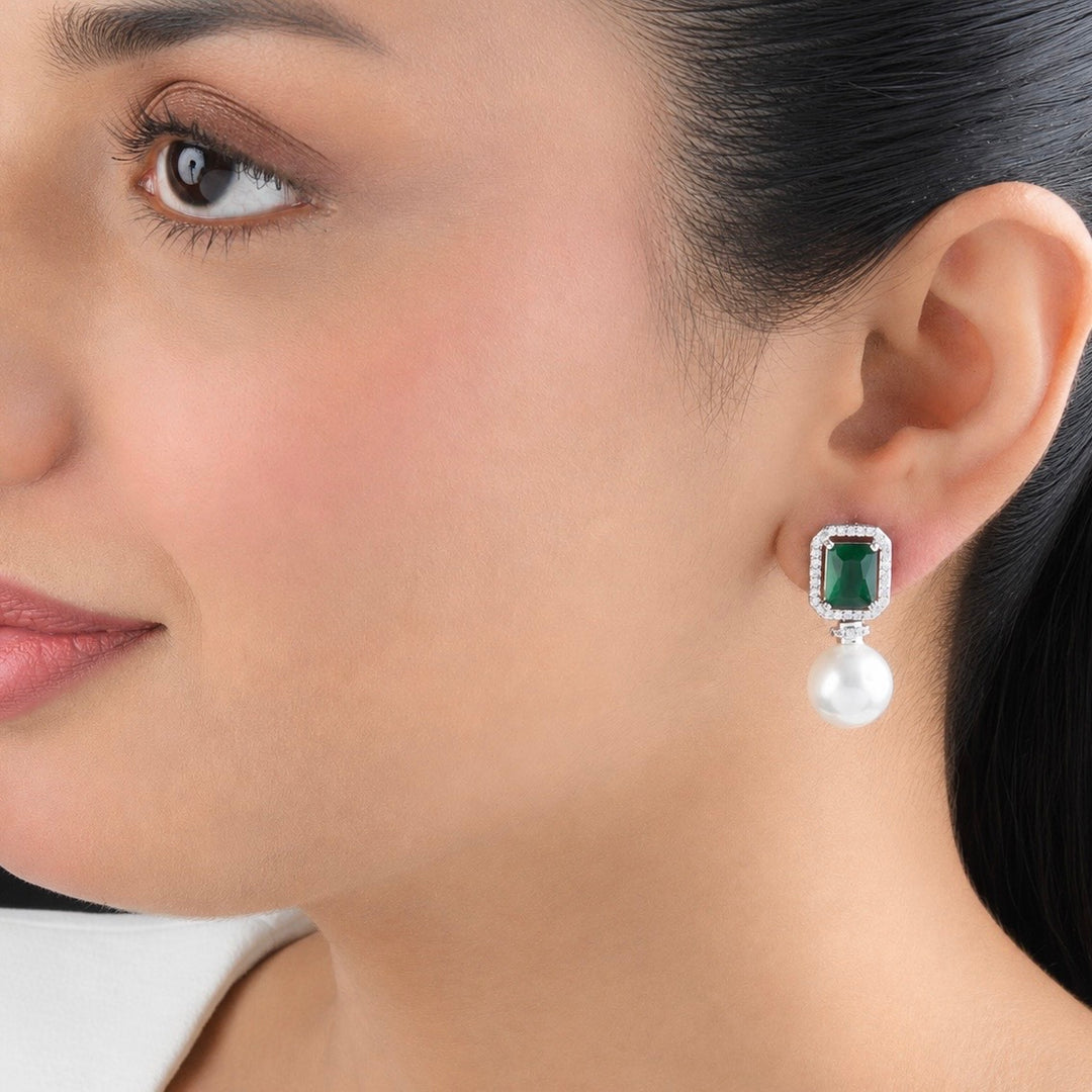 Celine Diamond and Pearl Studs