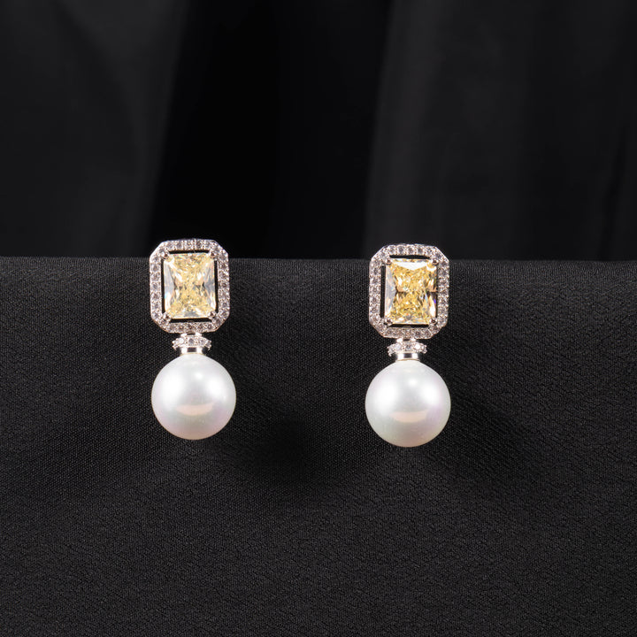 Celine Diamond and Pearl Studs