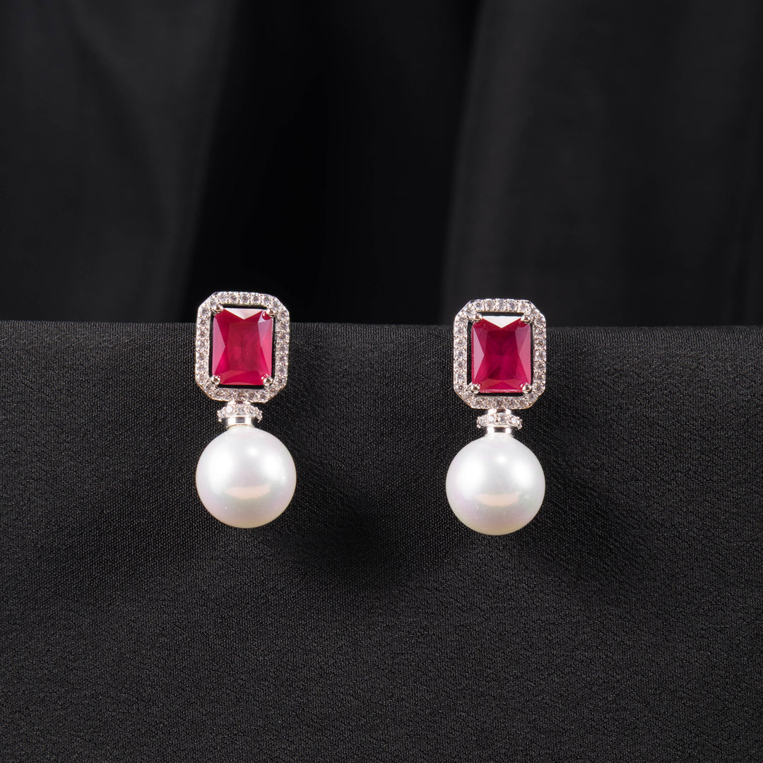 Celine Diamond and Pearl Studs