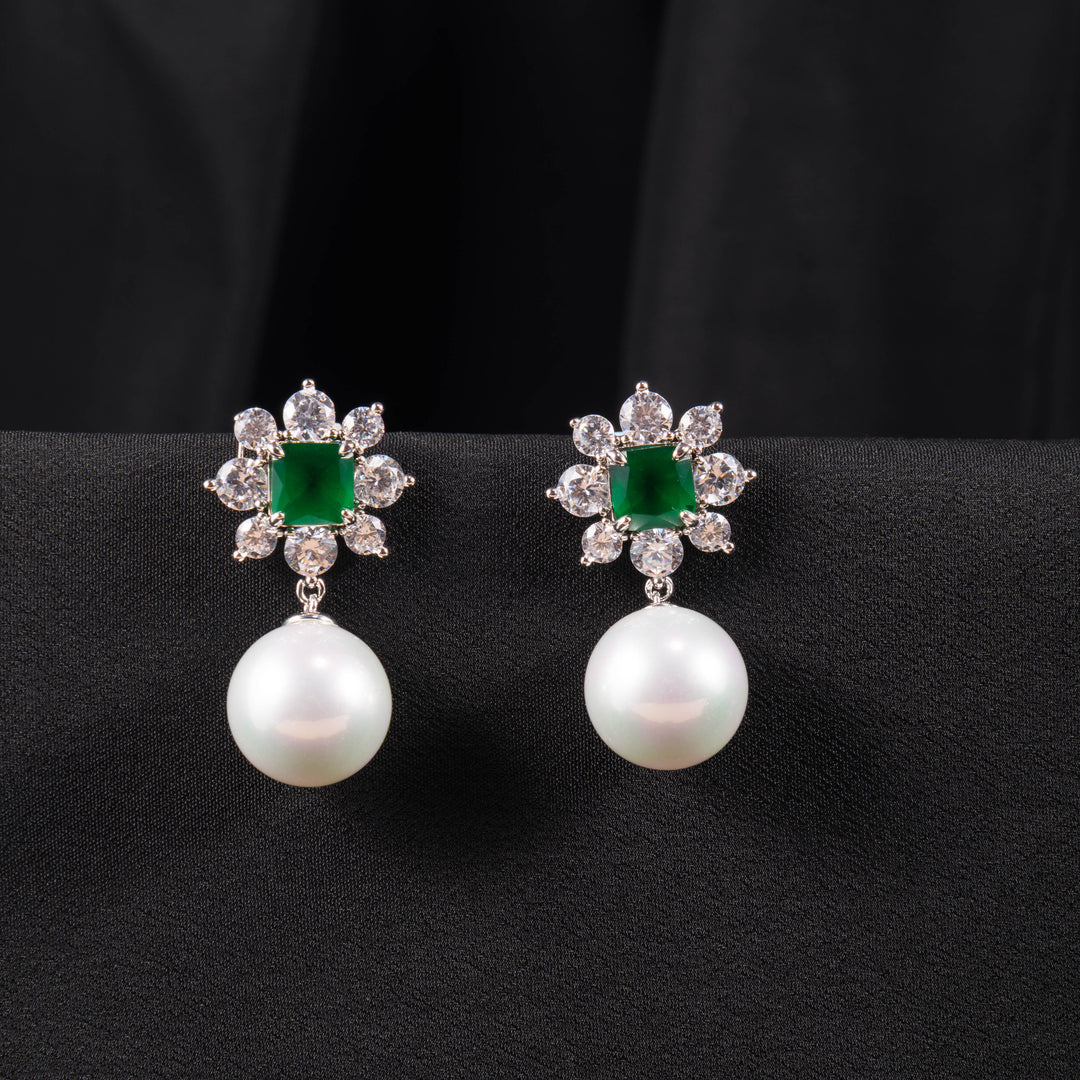 Raina Diamond and Pearl Studs