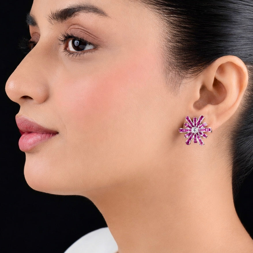 August Diamond Studs