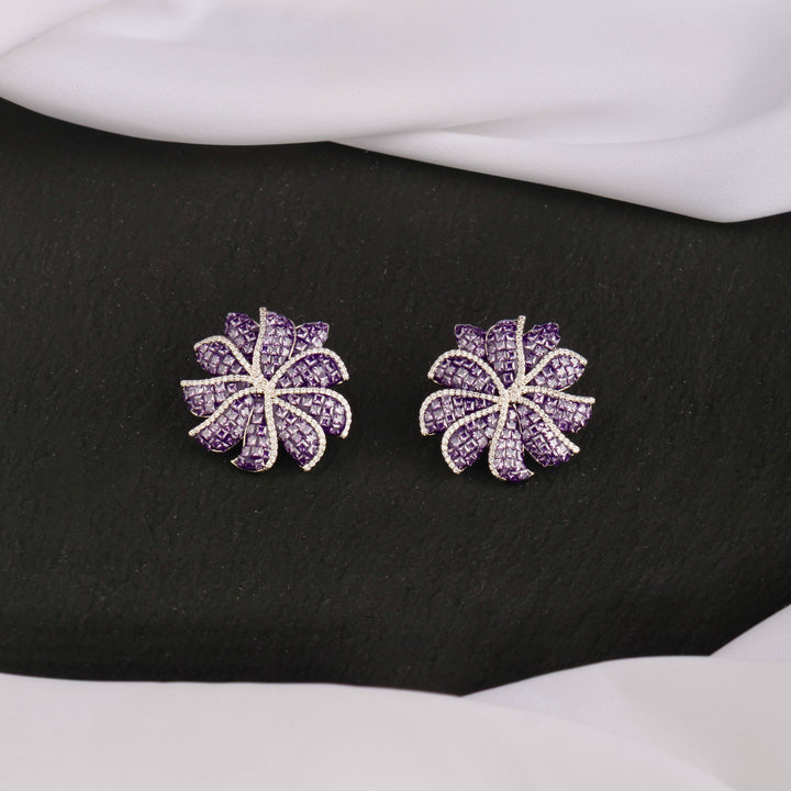 Rosette Flower Studs