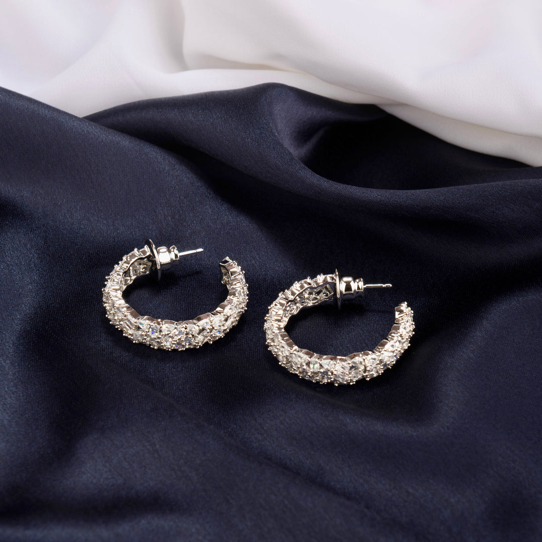 June Diamond Hoops