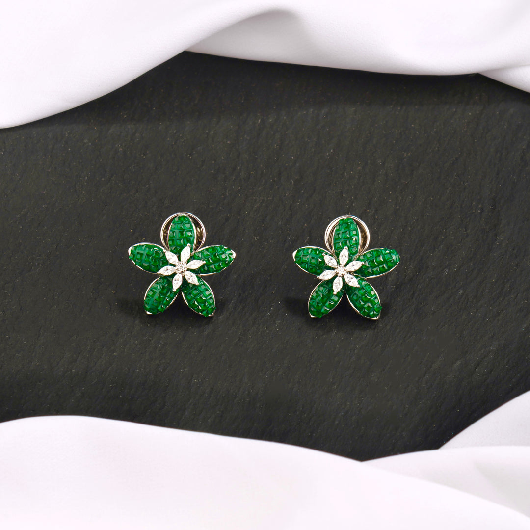 Tia Flower Studs