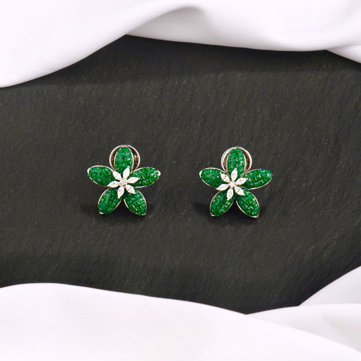 Tia Flower Studs