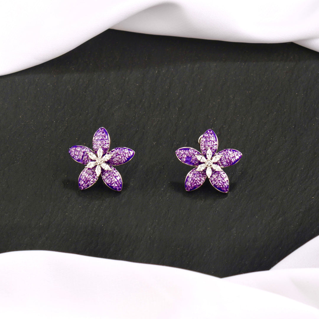 Tia Flower Studs